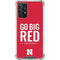 University of Nebraska Go Big Red Galaxy A72 5G Clear Case